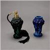 Image 2 : Two Czech "Bacchantes" Colored Glass Vases etc