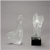 Image 2 : Two Czech Desna Frosted Glass Nude Figures