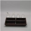 Image 5 : Set of Four Glass Ship's Decanter in Wood Box