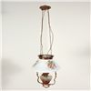 Image 1 : Victorian Hanging Milk Glass Light Fixture