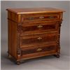 Image 1 : Edwardian Burl Walnut Gentleman's Chest