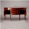 Image 5 : George III Style Serpentine Mahogany Sideboard