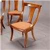 Image 2 : Biedermeier Table with Four Chairs & two leaves