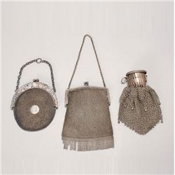 Three Vintage Mesh Purses