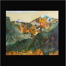 Mountain Landscape, Oil on canvas