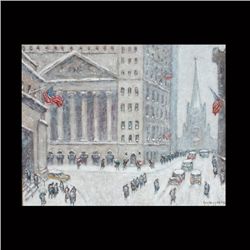 Style of Guy Wiggins "Wall St." Oil