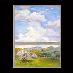 NANETTE OLESON, Diptych oil on canvas