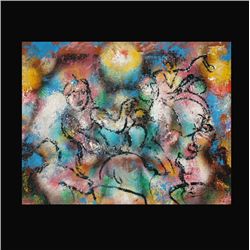 Leo Michelson, Abstract Figures, Oil