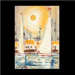 LEWIS SUZUKI, Out on the Bay, Watercolor