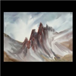 Charles Paine "Abstract Comp"  Watercolor