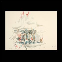 NOAL BETTS, Carousel, Watercolor on paper