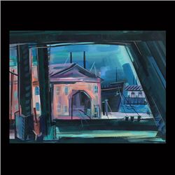 JOHN AYERS, On the Dock, Gouache on paper