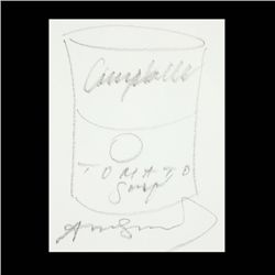 After WARHOL "Campbell's Soup" Charcoal