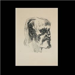 Leonard Basking "Portrait of a Man" Etching