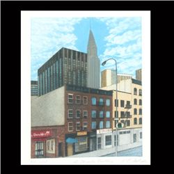 K.E. GALLAGHER "The Chrysler Building" Etching