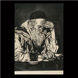JOSEPH MARGULIES, The Seeker, Aquatint Etching