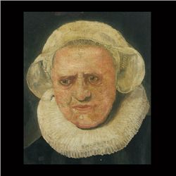 DUTCH SCHOOL, "Portrait of an Old Woman"
