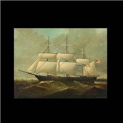 Brian Coole "Ship at Sea" Oil