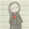 Image 4 : Keiko Minami "Girl with a Flower" Etching