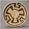 Image 1 : lat basketry tray with geometric motif