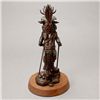 Image 3 : RON HONYOUTI.  Painted bronze of Deer Dancer.