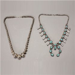 2 Native american indian necklaces
