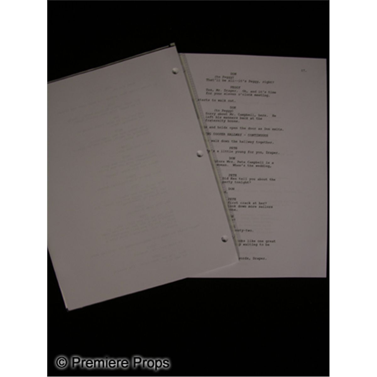 Mad Men Signed Script