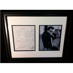 Johnny Cash Hand Written Note