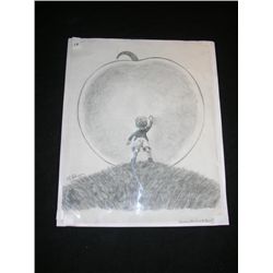 James and the Giant Peach Original Sketch