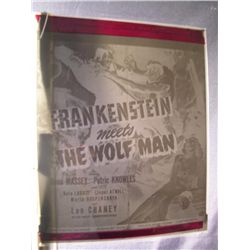 Frankenstein Meets the Wolf Man  Negative
