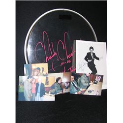 Chubby Checker Signed Drum Head