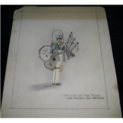 The Life of the Party (1937) Joe Penner Costume Sketch