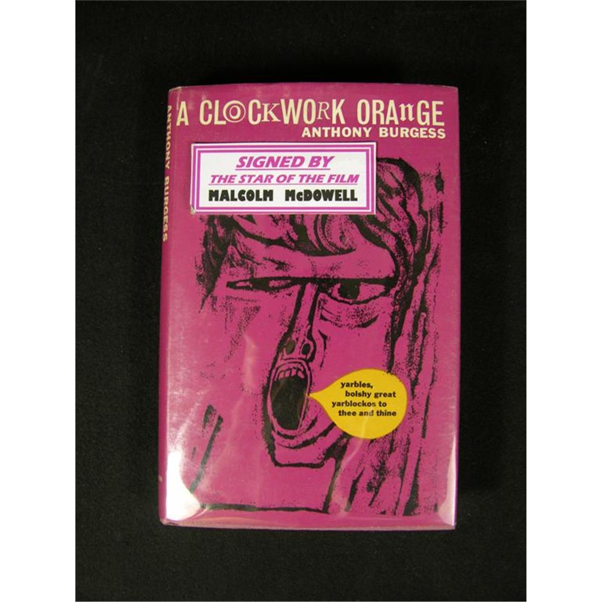 A Clockwork Orange Book Signed by Malcolm McDowell