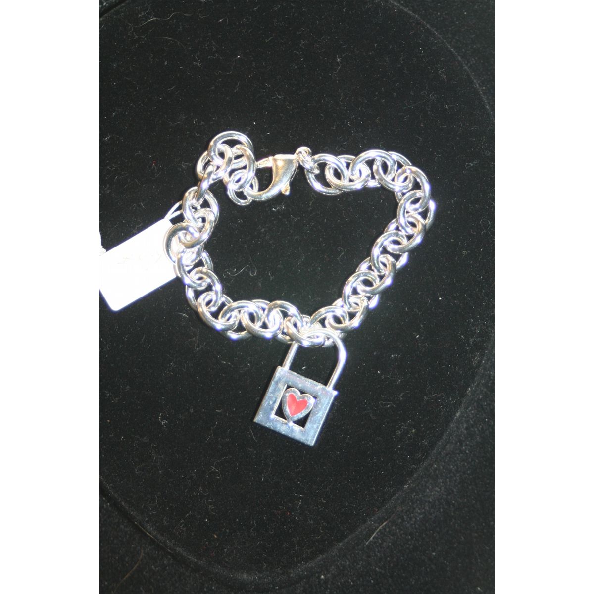 Tiffany & Co. Red Heart Locket Bracelet