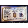 Image 2 : (10 Each) Genuine C.O.A. WITH Unique Hologram 24k PURE GOLD 1 & 5 GRAIN FINE GOLD BAR