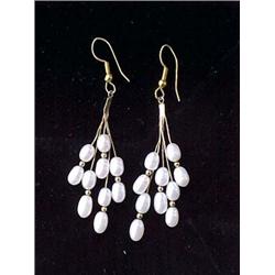 14K AND FRESHWATER PEARL EARRINGS - FINE GO