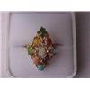 Image 1 : 14K GOLD AND MULTI-COLORED STONE RING - HAN