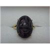 Image 1 : 14K GOLD SCARAB RING - YELLOW GOLD MOUNTING