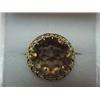 Image 1 : 14K GOLD AND SMOKY TOPAZ RING - HANDMADE YE