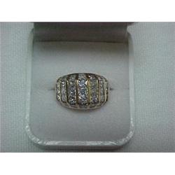 14K GOLD AND FIVE CARAT DIAMOND RING - YELL