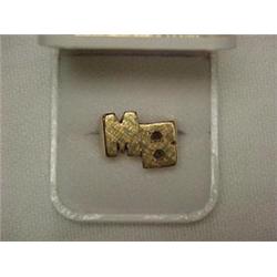 14K GOLD INITIAL RING - YELLOW GOLD INITIAL