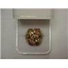 Image 1 : TRI-COLOR GOLD GRAPE MOTIF RING - 10K YELLO