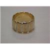 Image 1 : 14K GOLD WEDDING BAND - 1/2" WIDE YELLOW GO