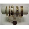 Image 1 : FIVE GOLD FILLED BANGLE BRACELETS - TWO 1/2
