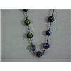 Image 1 : CLOISONNE BEAD NECKLACE - 47" STRAND OF CLO