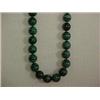 Image 1 : MALACHITE BEAD NECKLACE - 16" STRAND OF POL