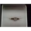 Image 1 : 14K GOLD AND DIAMOND SOLITAIRE - 1930'S YEL