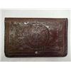 Image 1 : MEXICAN HAND TOOLED LEATHER PURSE - 11-1/2"
