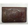 Image 1 : MEXICAN HAND TOOLED LEATHER PURSE - 11-1/2"