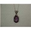 Image 1 : ART DECO STERLING SILVER AND AMETHYST NECKL